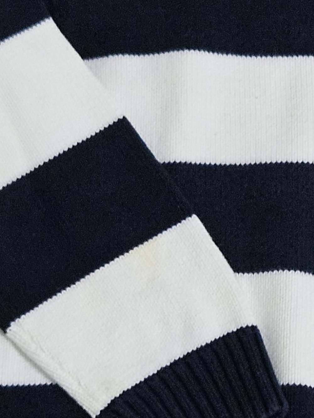 ralph lauren nautical sweater Womens Navy White Stripe Petite Large - Picture 8 of 9